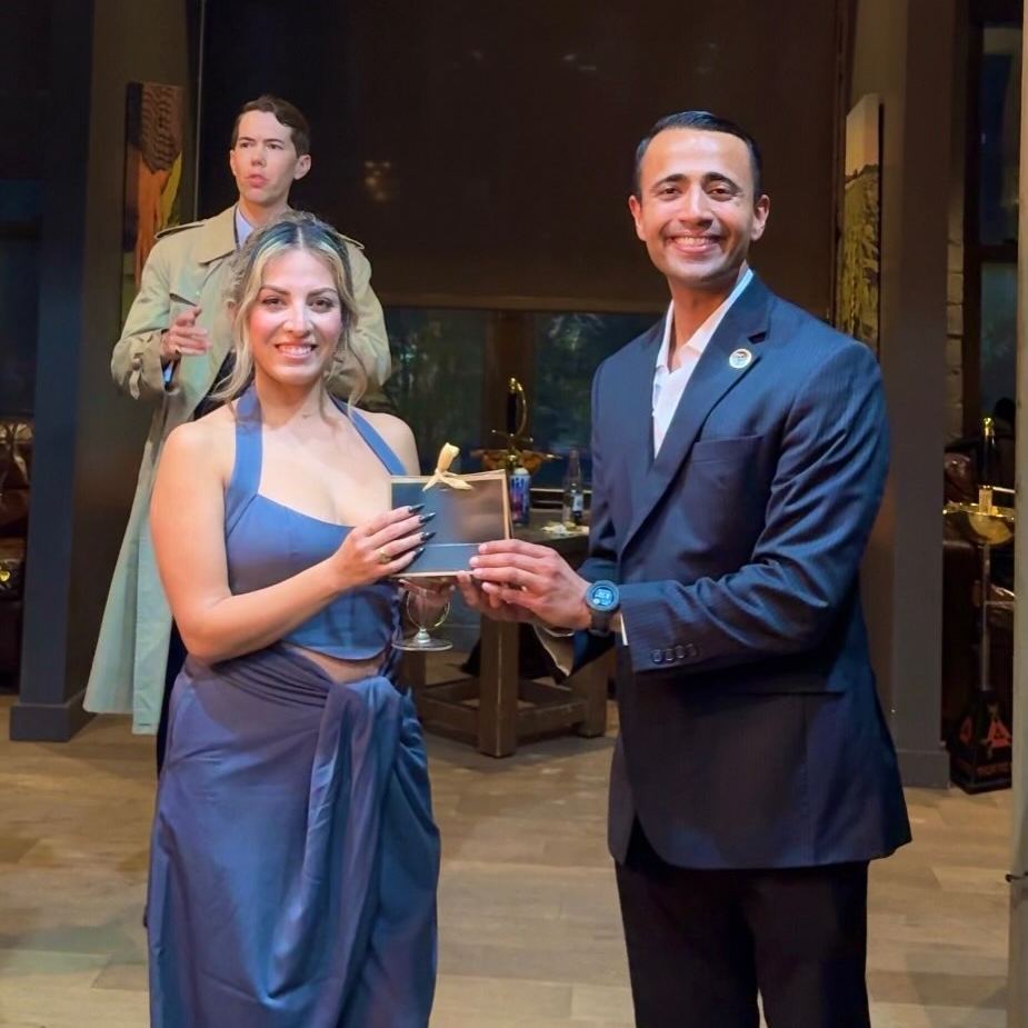 A guest honored at the inaugural DMV Cigar Club gathering